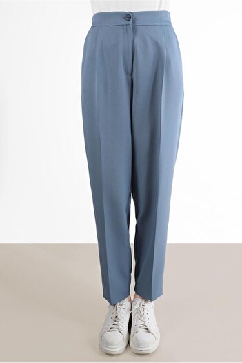 Alvina Carrot Trousers 70373 - Cuffed Rubber Detailed