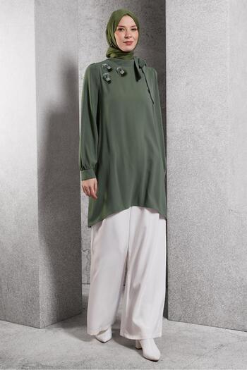 Alvina Collar Tied Tunic 45171