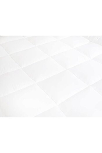 smart home Mattress Single Size Topper With Microfiber Outer Face Fabric White 120 x 200cm