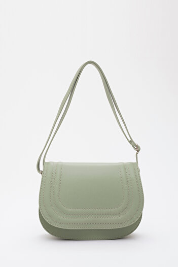 SHAKA Mint Green Shk93 Faux Leather 2 Compartment Adjustable Strap Arm and Shoulder Bag