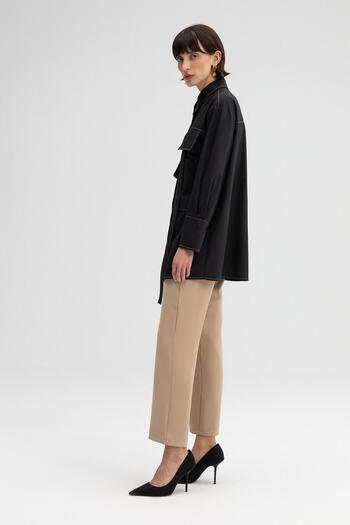 Touché Privé Stitching Detailed Poplin Shirt