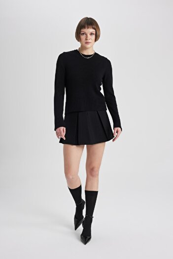 DeFacto Regular Fit Crew Neck Knitwear Sweater C1886Ax23Wn