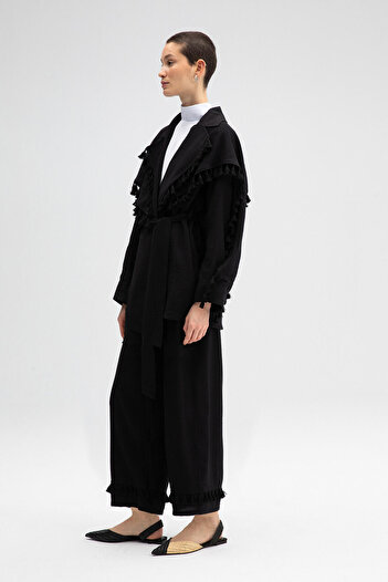 Touché Privé Tassel Detailed Trousers