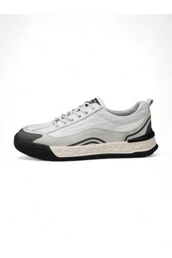 Pierre Cardin 10227 Genuine Leather White Men's Casual Shoes