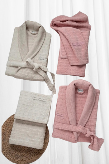 Pierre Cardin Bathrobe Set 6 Piece Dowry Set Pc.Ch.B.45.1T.Y01