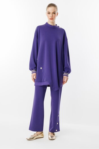 Ghisa Asymmetrical Cutting Tool Purple Blue