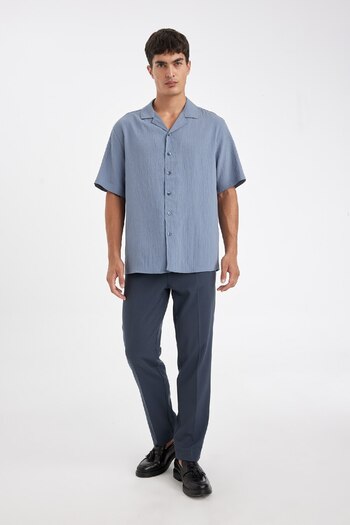 DeFacto Relax Fit Krinkıl Короткий рукав Сорочка C4127ax24au