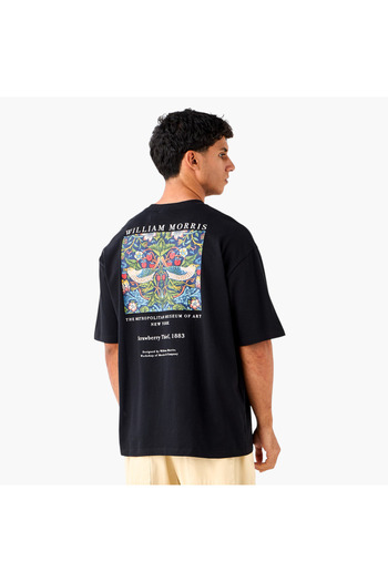 SP Characters William Morris Print Crew Neck T-shirt with Short Sleeves