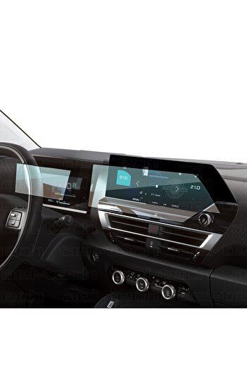 ael-tech Citroen C4 Suv, C4 X 2021-2024 Compatible Digital Instrument and Navigation 9H Nano Screen Protector Set of 2