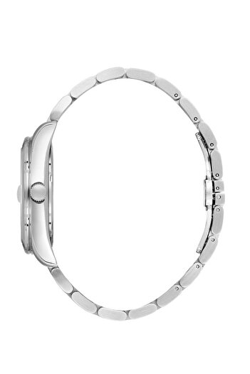 Daniel Klein Dk.1.14025-2 Steely Steel Cord Steel Case 5 Atm Water Resistant with Day and Calendar Display