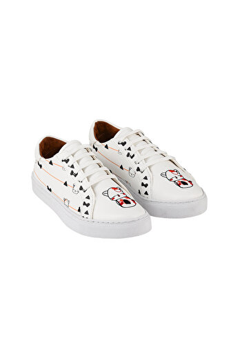 NOOSY Γυναικείο sneaker με κεντημένη στάμπα
