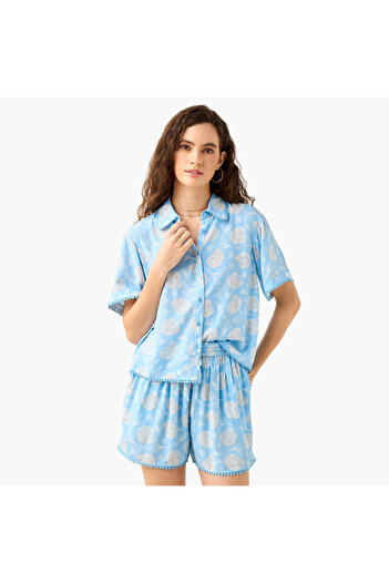 FAV Printed Shirt and Shorts Set
