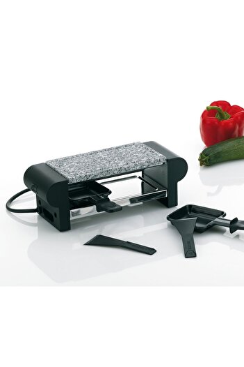 KELA Keck Lang SPLÜGEN stone grill black, 29.5x10.5x10 cm, 2 pans and spatula