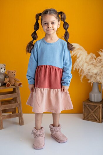 Zeyland Girl's Regular Fit Colorful Dress (2-7 years old)