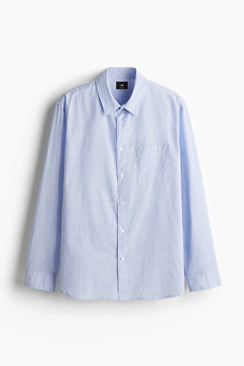 H&M Gofre Gömlek Oversized Fit