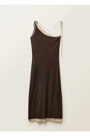 MANGO Woman Lyocell triko elbise