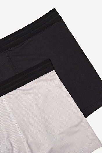 Penti Erkek Mesh Siyah - Gri Boxer