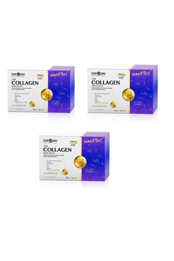 DAY2DAY Collagen Mag Plus Strawberry Watermelon Flavored 30 Sachets 3 Pieces