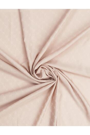 Kayra Light Beige Woven Scarf with K Logo
