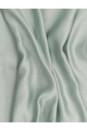Kayra Wool Blended Woven Shawl Water Green