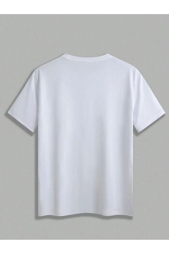 Sweetline Robotic Rabbit Single Jersey T-Shirt - Λευκό εμπριμέ μπλουζάκι με λαιμόκοψη