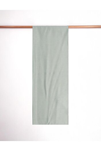 Kayra Wool Blended Woven Shawl Water Green