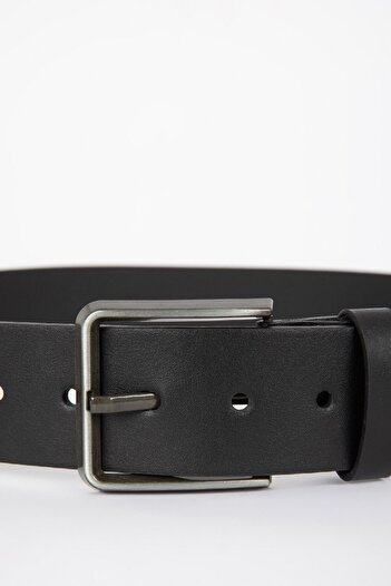 DeFacto Men's Faux Leather Wide Jean Belt V2138azns