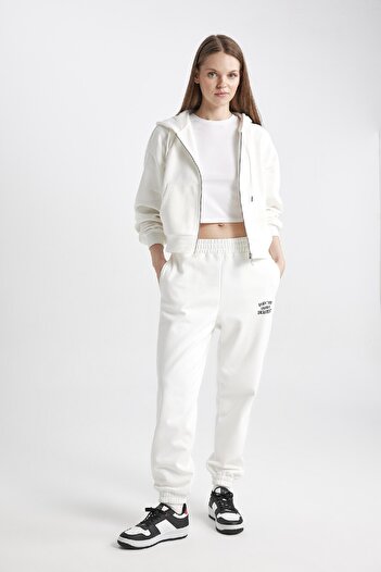 DeFacto Cool Jogger Fabric - Rubber Waist, Straight Pocket Sweatpants Z7072Az24Sp