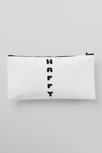qoeuyl boutique Happy Dikey з принтом, тканинна косметичка, пенал, гаманець