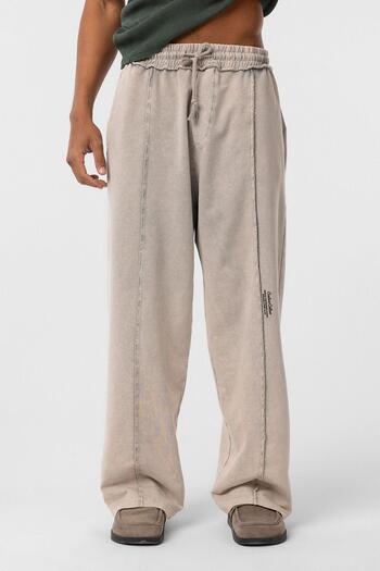 VAMOSCLO Washed Baggy Sweatpants, Bottom Stone