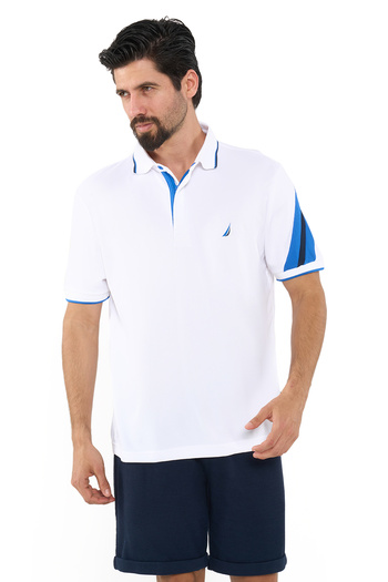 Nautica Beyaz Erkek Polo Yaka T-Shirt KR4509