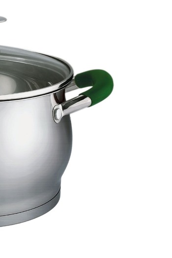 CLIKON Homeway Stainless Steel Casserole with Lid - 26cm Durable Cookware for Efficient Cooking