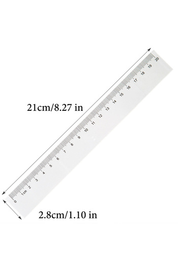 Choice 20cm Transparent Straight Ruler,20cm,30cm,40cm,50cm,High Precision Maths Drawing Measuring,Office Le