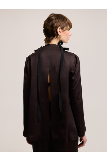 BAQA Brown Jacket with Shoulder Detail
