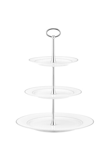 Ambition Tiered cake stand, 3 levels, Aura Silver