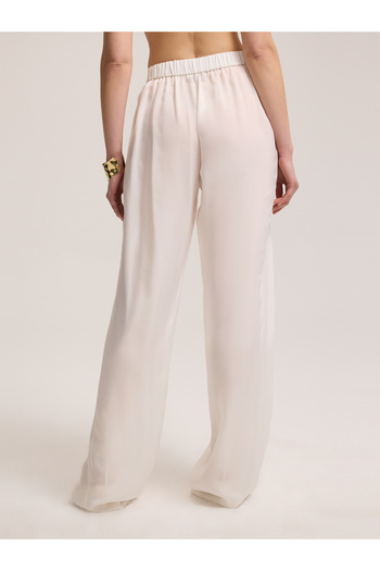BAQA Wide Leg Cupro Trousers