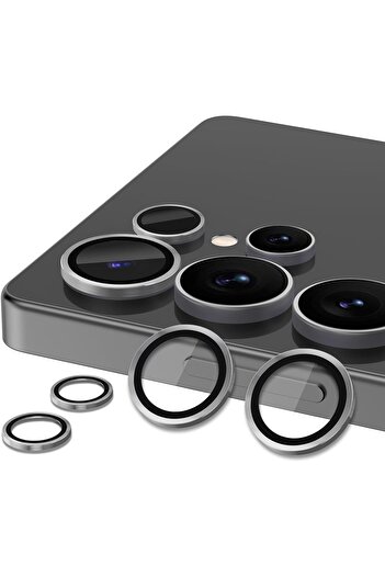 AWH Samsung Galaxy S25 Ultra Camera Lens Protector, Metal Ring Glass Cover, HD Clear