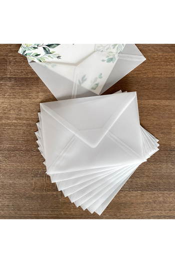 Bimotif White Transparent Envelope, 13x18 Cm 50 Pieces