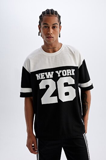 DeFacto Μπλουζάκι ποδηλάτου Oversize Fit DeFactoFit A1696AX24SM