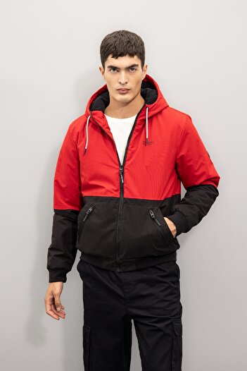 DeFacto Slim Fit Dar Kesim Kapüşonlu Polar Mont Astarlı Fermuarlı N4531az24au
