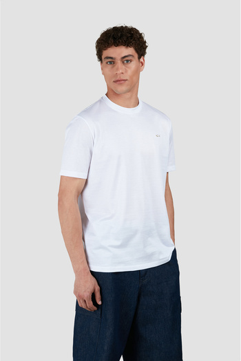 PAUL&SHARK MEN'S KNITTED T-SHIRT C.WCOTTON