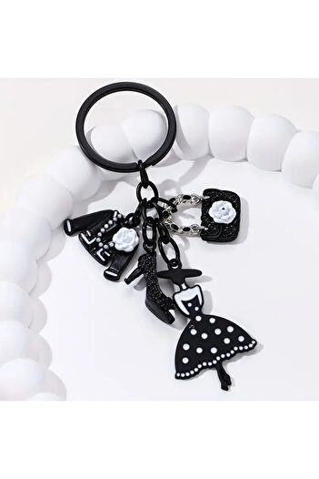 So Iconic Camellia Concept Woman, Bag, High Heels Metal Keychain