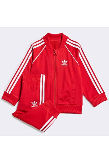 adidas Adicolor Essentials Baby Red Tracksuit Set (Ix7623)