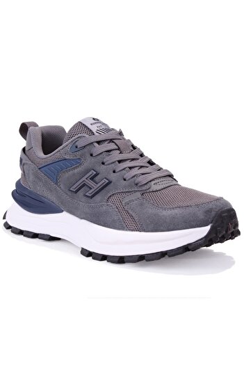 Hammer Jack 10125001   Peru Premium Dark Gray Navy Blue Orthopedic Casual Leather Men's Sneakers