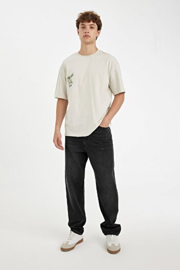 DeFacto Βαμβακερό μπλουζάκι Looney Tunes Crew Neck Back Printed - C6522ax24au
