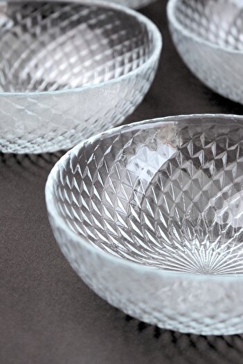tabakevi Sade 6 Li 2118 Plate House Aden Glass Bowl 13 cm