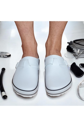 COMFORT OF PANTOFOLE Sabo Sports White Men's Slippers