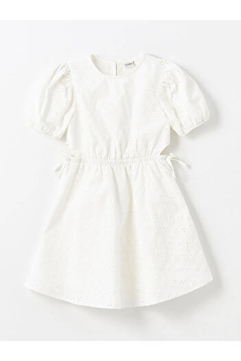 LC Waikiki Lcw Kids Bike Collar Scallop Detailed Girl's Dress