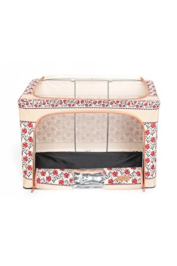 Flippy 66 L Cotton Storage Box, 52 x 42 x 39 cm, Metal Frame, Traditional Plastic Base Support