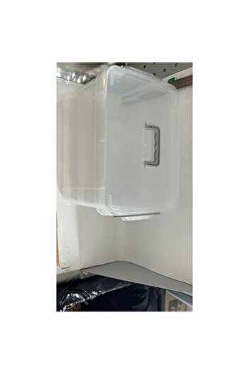 Flippy Storage Box, Suitcase Type, for Food, Toys, Accessories, Transparent, 24x17x13.5 cm